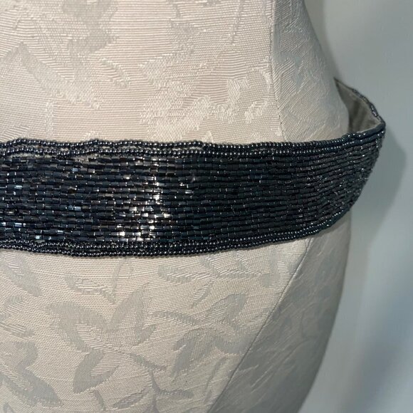 Vintage Belt Womens One Size OSFM Beaded Silver Multicolor Hook Loop Closure main image 15